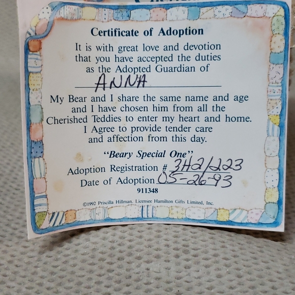 Cherished Teddies, age one - Picture 4 of 7